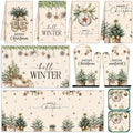 10 Pcs Hello Winter Christmas Kitchen Set Towels Mats Pot Holders