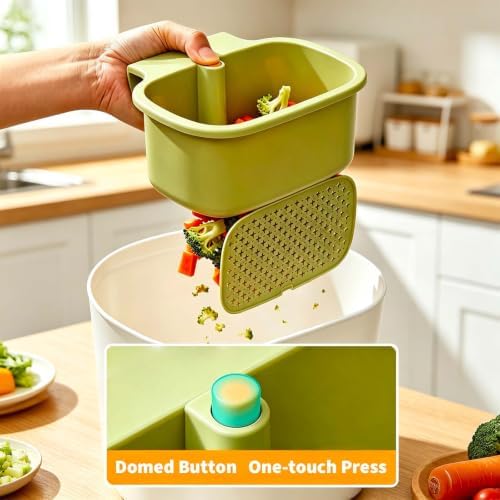 Multifunctional Hanging Sink Drain Strainer Basket, Green