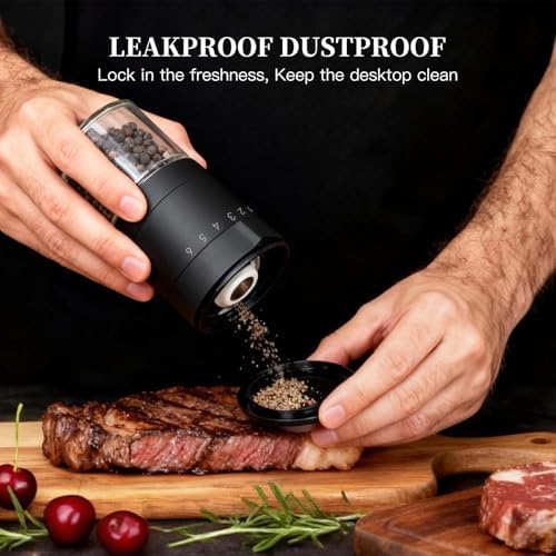 Manual Salt and Pepper Grinder Set, 3.5 oz