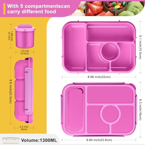 Amathley Bento Box Adult Lunch Box Kids,Lunch Containers for