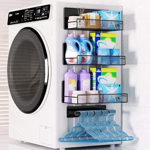DTUQYX 4-Pack Magnetic Shelf for Washing Machine, 5"-6"