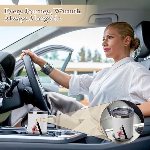 20 Oz Insulated Coffee Cup with Lid Car Tumbler Travel Mug Women Wife
