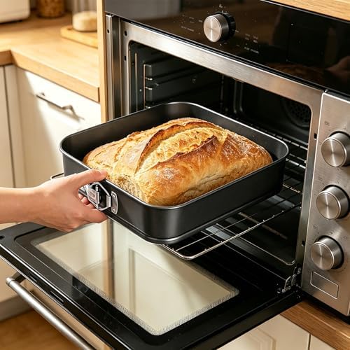 3Pcs Springform Pan, Square Removable Bottom(8/9/10 Inch)