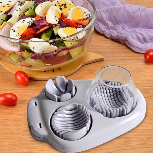 Egg Slicer Cutter – Kitchen Gadget Featuring Stainless Steel Wires