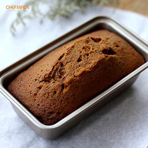 CHEFMADE Mini Loaf Pan Set, 5.5-Inch 4Pcs Non-Stick Rectangle Bread