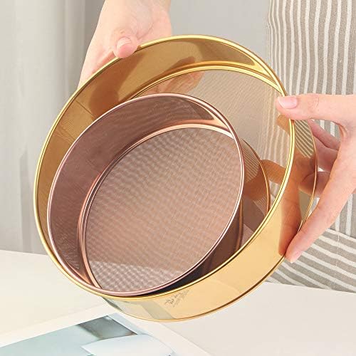 18/10 Stainless Steel Flour Sifter, Kitchen Cake Flour Fine 80 Mesh