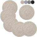 Coga Cotton Trivets for Hot Dishes, 6 Pack Heat Resistant Kitchen Hot
