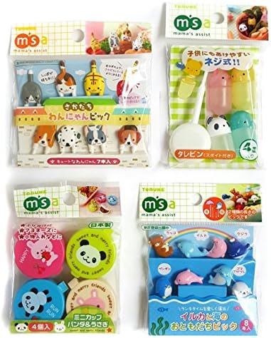 Torune Food Picks Bento Lunch - Sea Animal/Dog and Cat/Mini