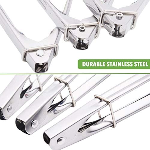 HINMAY Mini Serving Tongs, 7-Inch, Set of 6