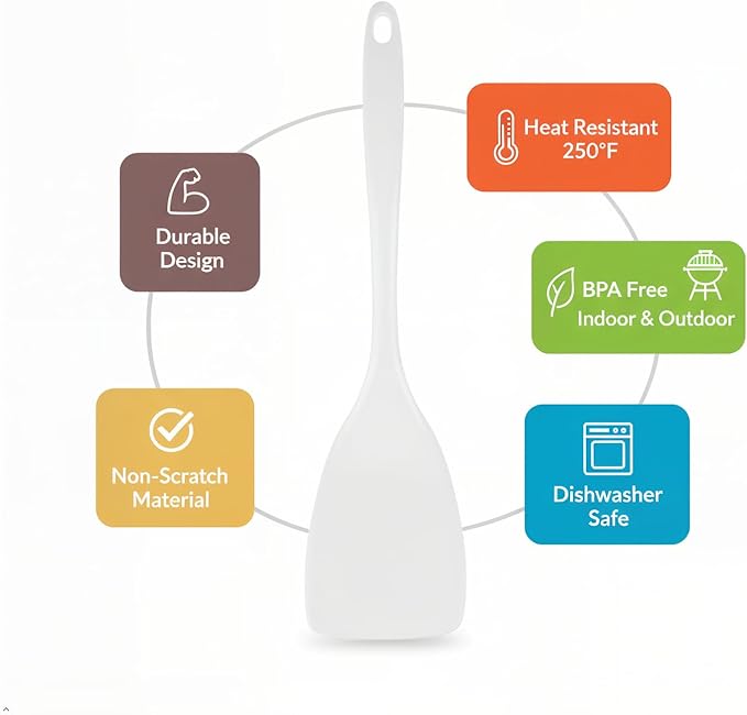 Reston Lloyd Spatula, Turner for Non-stick pans, Heat Resistant, BPA Free - Image 2