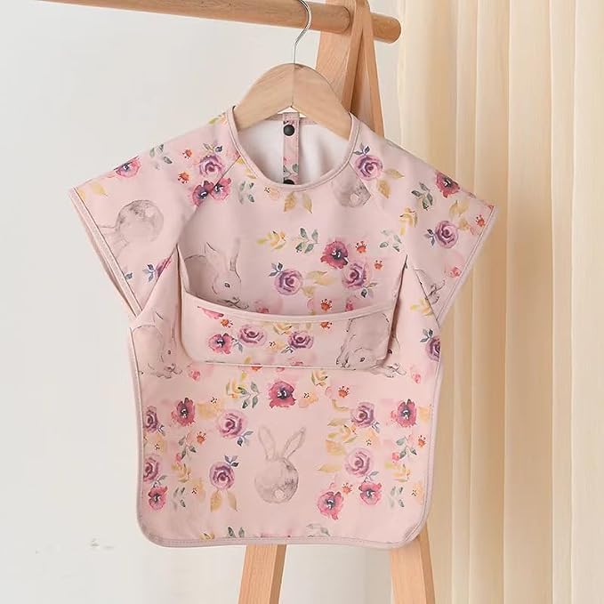 Waterproof Baby Bibs, Infant Toddler Extra Cover Feeding Bib - Image 8
