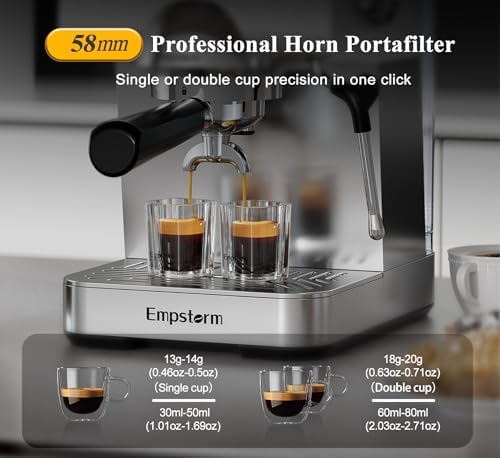 Empstorm CB2 20 Bar Espresso Machine with Milk Frother