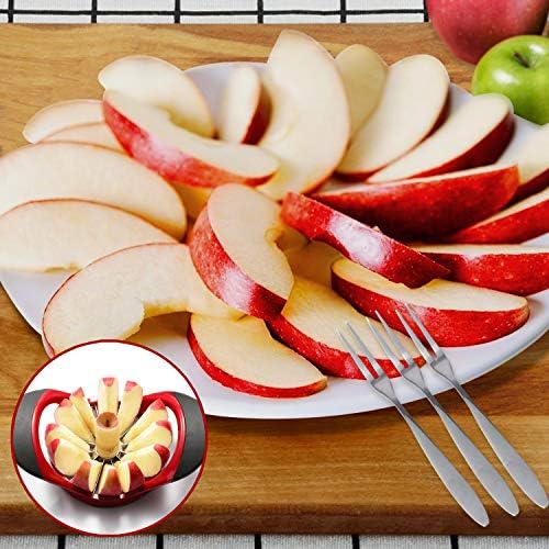 Apple Cutter Slicer & Corer Kit - 12-Blade Apple Slicer & Corer