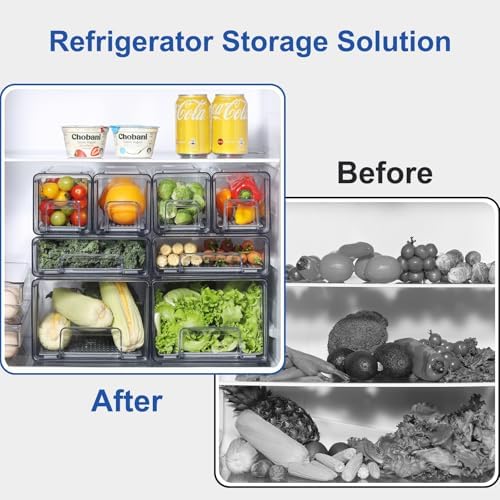 Refrigerator Organizers and Storage Drawers, Complete Set