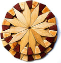 ECOSALL 2 Natural Wood Trivets for Hot Dishes, Table & Counter