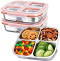 3-Pack Stainless Steel Snack Containers & Kids Lunch Boxes, 20 oz Each