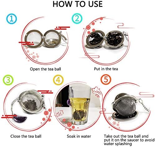 2pcs Tea Strainers, Scdom Stainless Steel Ball Mesh Tea Infusers