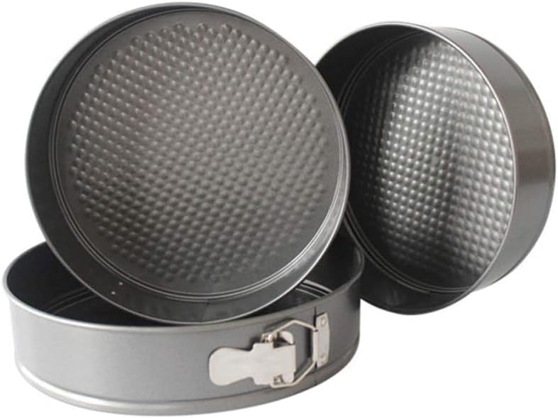 Round Detachable Cheesecake Mold Metallic Carbon Steel Leakproof