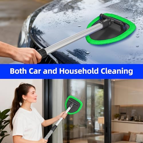 Windshield Cleaner Tool with Extendable Handle up to 19.7"