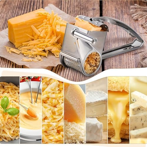 Manual Rotary Stainless Steel Parmesan Cheese Grater