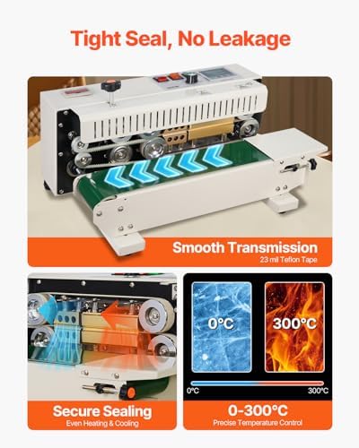 VEVOR FR900K Band Sealing Machine, 0.02-0.08 mm Bags