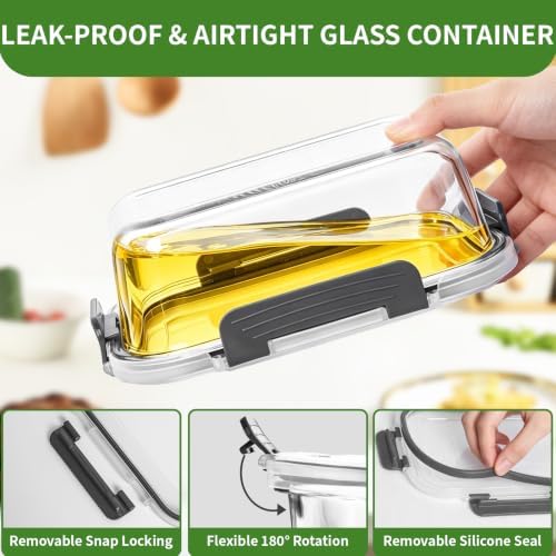 Glass Meal Prep Containers, 10 Pack