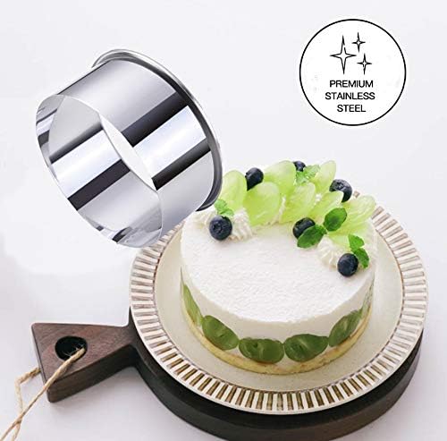 9 Pieces Stainless Steel Cookie Cutter Set Biscuit Plain Edge Round Cutters - Image 4