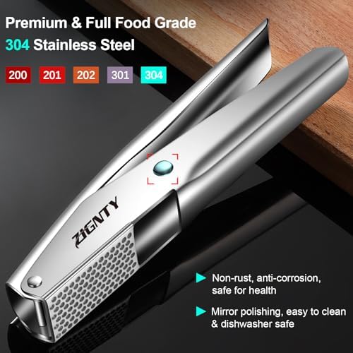 Garlic Press, Stainless Steel