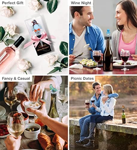 Cheers Nautilus Sea Shell, Seal, Penguin, Octopus Glass Wine Stopper