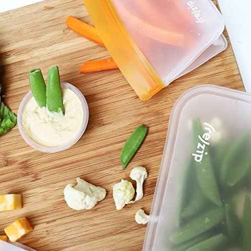 (re)zip Reusable Stand-Up Food Storage Bags, Leakproof, 5-Piece