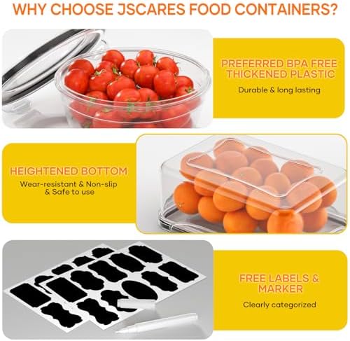 52 PCS Food Storage Containers with Lids