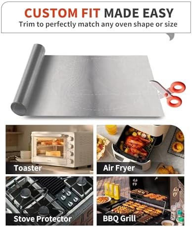 Oven Liners for Bottom of Oven - 2 Pack Large Heavy Duty Oven Mats