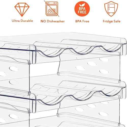 Stackable Wine Rack,Wine Bottle Holder for Inside Cabinet,for