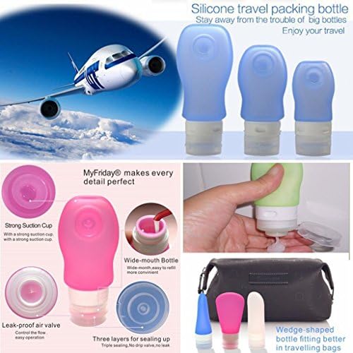 4 Pack Sucker type Portable Food Grade Squeeze Silicone Liquid Travel