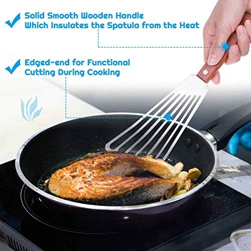 Cridoz 7 Pcs Stainless Steel Kitchen Cooking Plating Tweezers Tongs