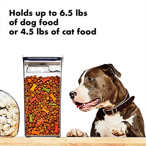 OXO Good Grips Pet POP Container – 6.0 Qt/5.7 L with Half Scoop, Ideal