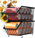 Pantry Can Organizer 2X Iron Stackable Space-Saving Dispenser