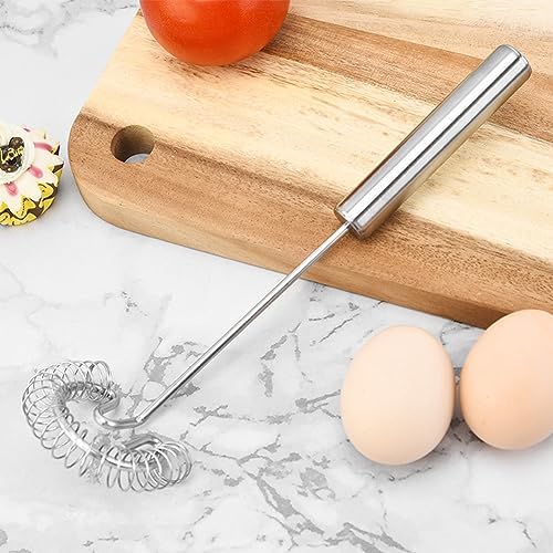 2‐Pack Spring Coil Whisk, 9.84 Inch Stainless‐Steel Spiral Egg Beater