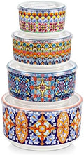 vancasso SIMI Serving Bowls with Lids, Ceramic Mixing Bowls Set of 4
