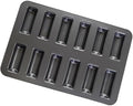 12 Cup Financier Cake Baking Pan Mini Banana Bread Loaf Cream Canoe