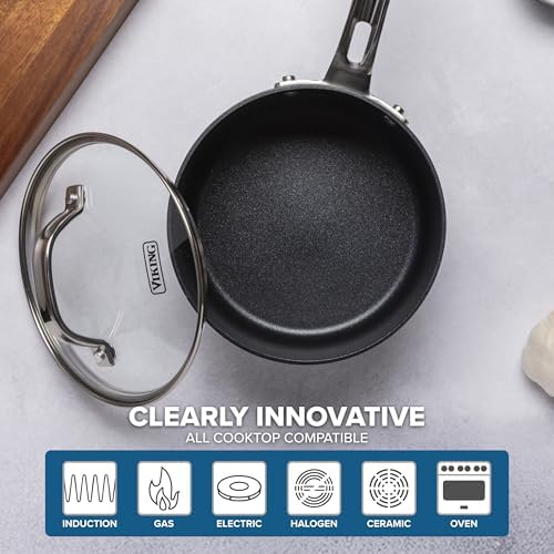 Viking Pots and Pans Set Non Stick,12 Piece Hard Anodized Kitchen
