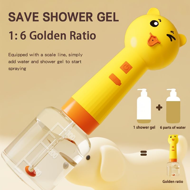 Electric Foam Shampoo Dispenser for Cats and Dogs, Rechargeable Pet