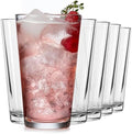 Libbey Bar Essentials Tumbler Glasses Set of 6, Modern Style 16 Oz