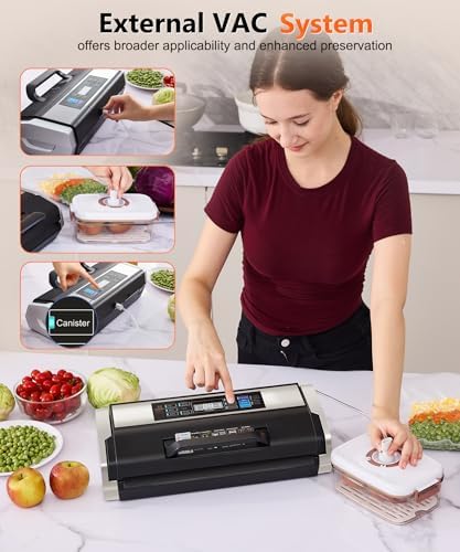95KPa Commercial Vacuum Sealer, Double Heat Seal