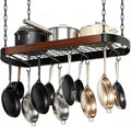 CHOEZON 32'' Hanging Pot Rack, Ceiling Pan Hanger, Pot Holder for Kitchen