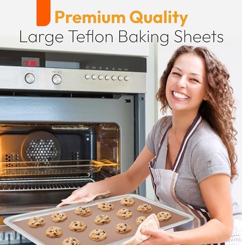 Teflon Sheets for Heat Press Paper and Baking, Reusable PTFE Cover