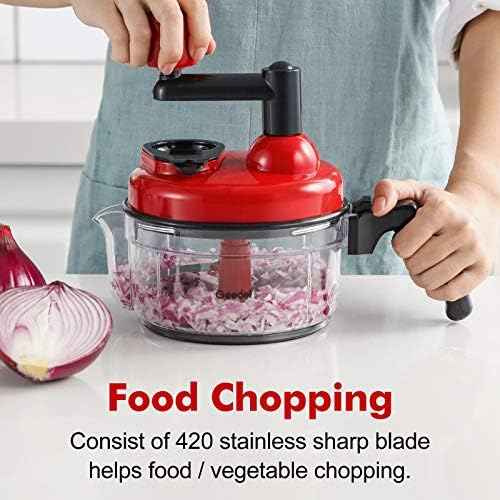 Geedel Large Food Chopper Vegetable Chopper, Manual Food Processor, 3 Cups