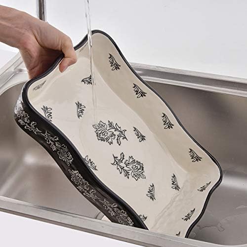 Wisenvoy Baking Dish Casserole Dish Ceramic Lasagna Pan 2-Pcs Bakeware