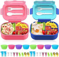 2 Pack Leakproof Bento Lunch Containers