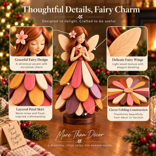 Fairy Bloom Trivet – Folding Fairy Décor & Heat-Resistant Table